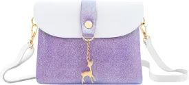 AISPARKY Small Crossbody Purse, PU Leather Small Purse for Girls With Pendant With Strap/Gold Chain Strap