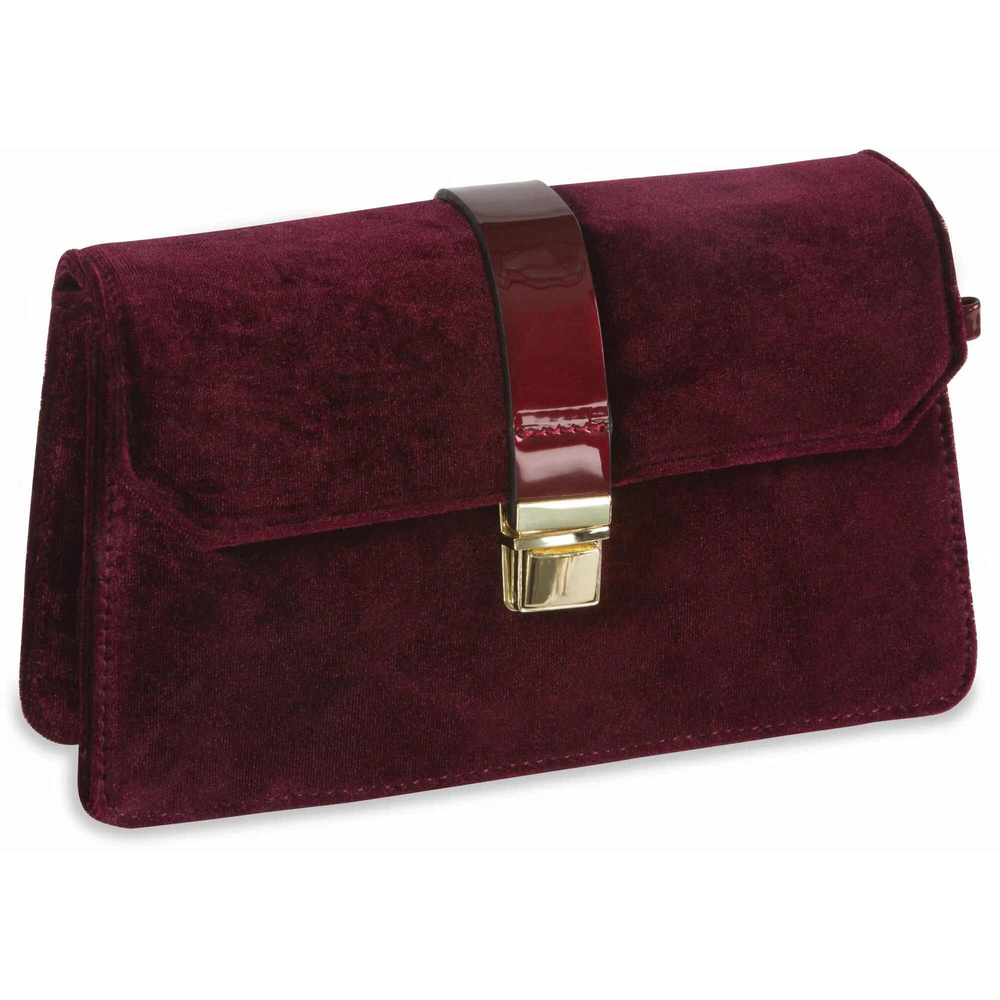 Almond Velvet Crossbody Bag