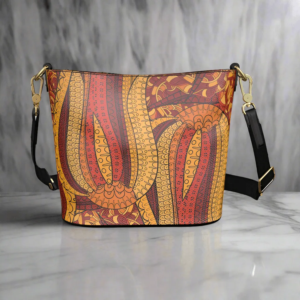 Ame Large Leather Bucket Tote