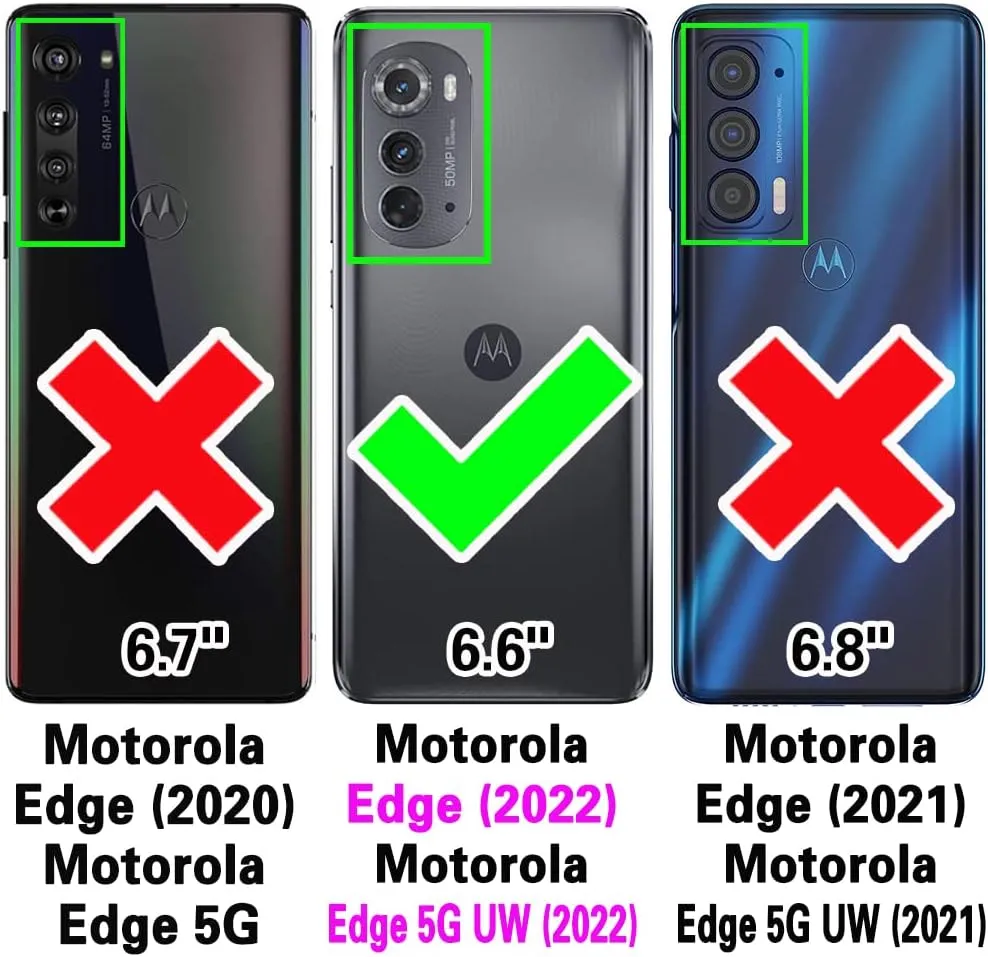 Asuwish Phone Case for Motorola Moto Edge 2022/MotoEdge 5G UW 2022 Zipper Wallet Cell Cover with Tempered Glass Screen Protector Crossbody Strap Flip Card Holder Gen 3 XT2205-1 XT2205-2 6.6 Men Black
