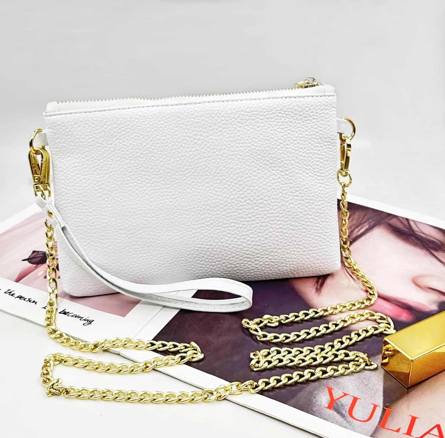 Beurlike Straw Clutch Purses for Women Beach Wristlet Wallet Small Cross body bag for Girls