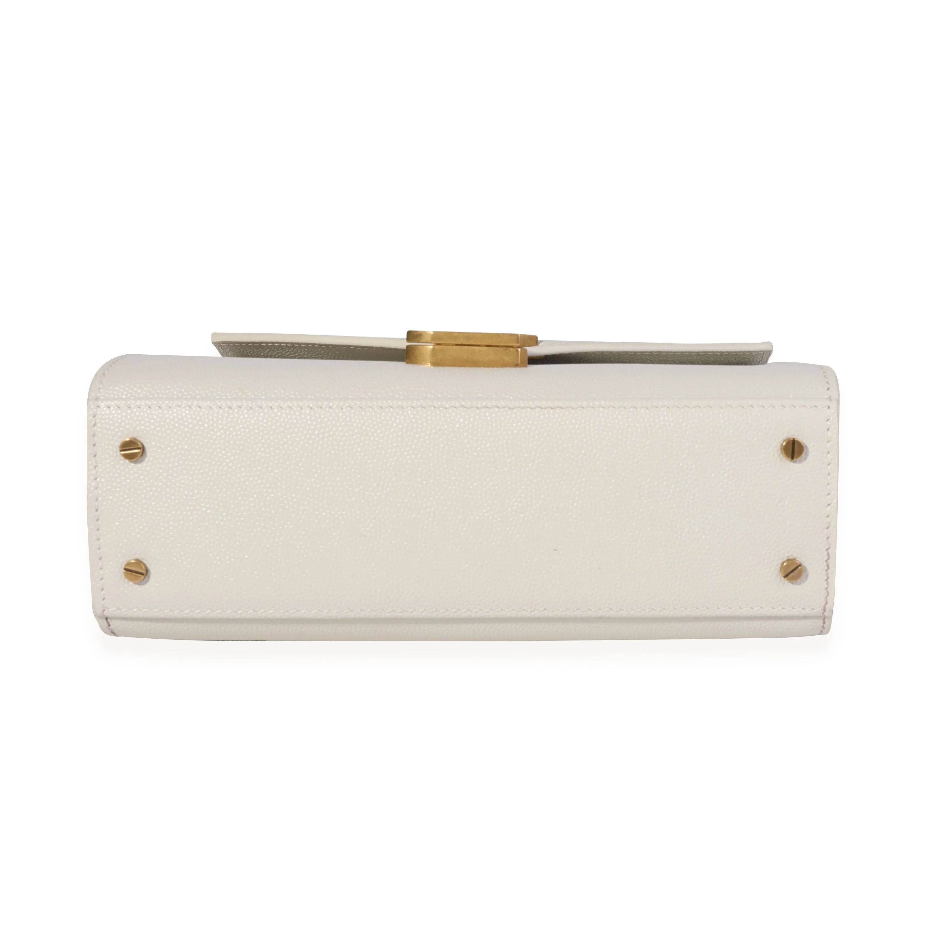 Blanc Vintage Grain De Poudre Cassandra Mini Top Handle Bag