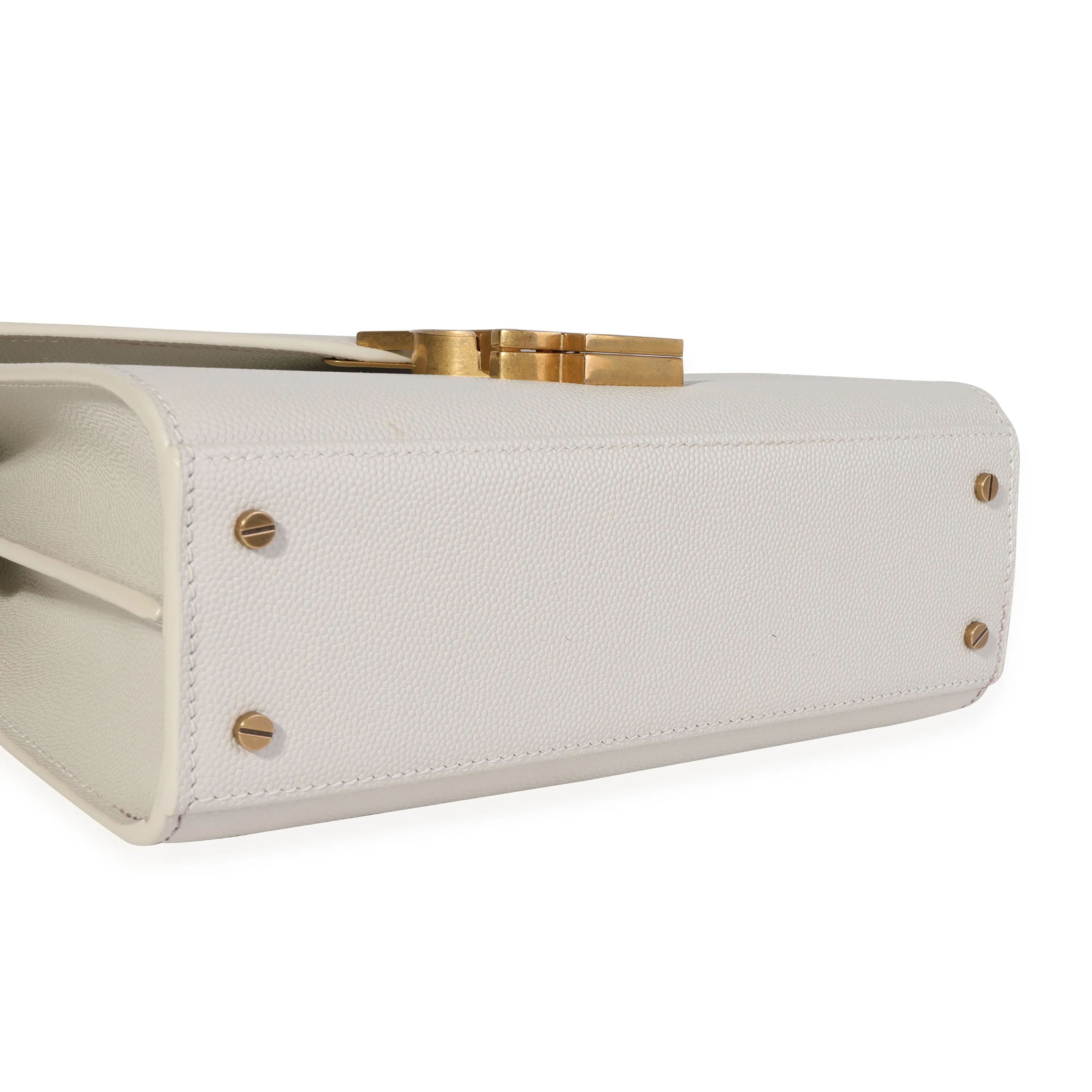 Blanc Vintage Grain De Poudre Cassandra Mini Top Handle Bag