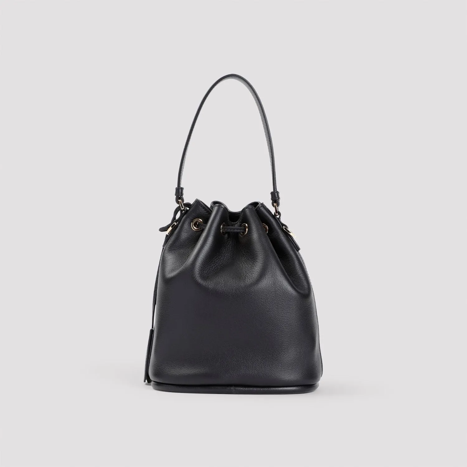 CALF LEATHER BUCKET BAG