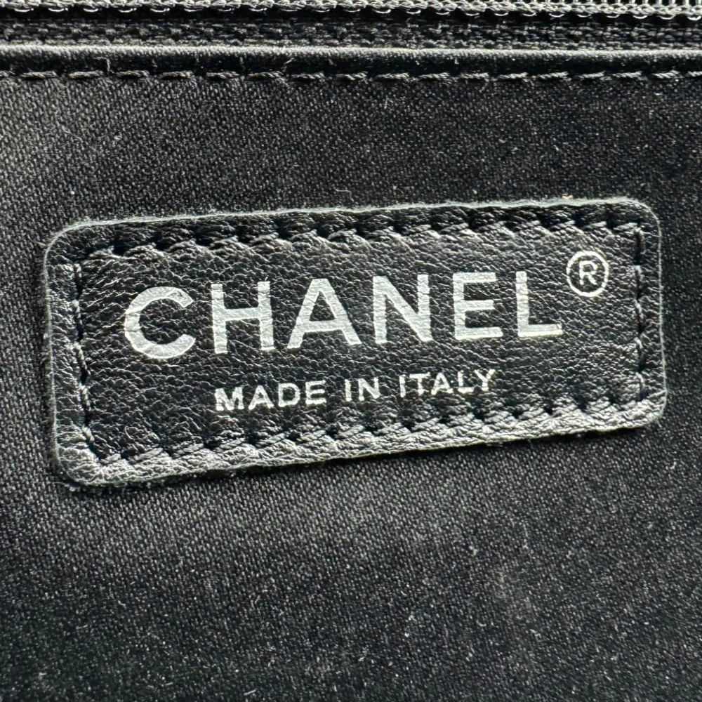 CHANEL Grand Shopping Black Leather Tote Bag LHQ422
