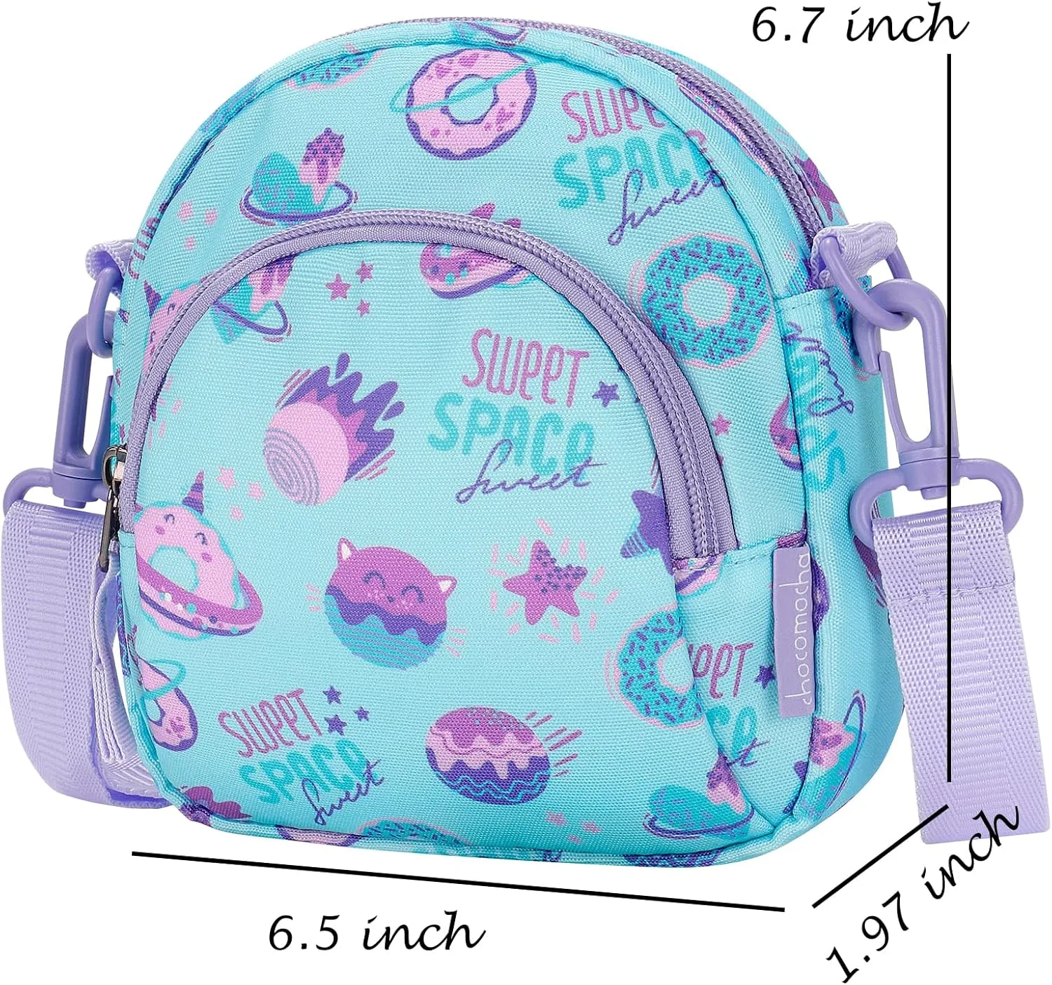Choco Mocha Little Girls Purse for Kids 4-6 6-8 Girls Crossbody Purses for Kids Crossbody Bag Toddler Purse 2 3 4 year old,