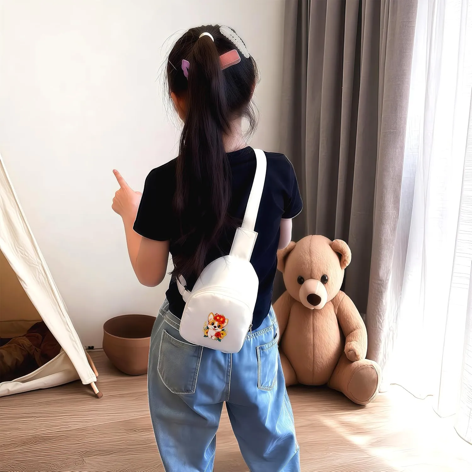 Corgi Mini Sling Bag, Crossbody Bag, Toddler Purse For Kids Girl, Birthday Gift For 4 5 6 7 8 9 10 11 12 Year Old Gifts For Daughter, Granddaughter, Sister, Niece!