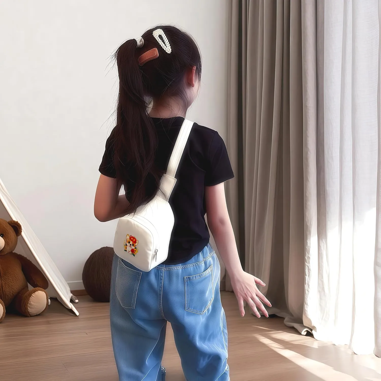 Corgi Mini Sling Bag, Crossbody Bag, Toddler Purse For Kids Girl, Birthday Gift For 4 5 6 7 8 9 10 11 12 Year Old Gifts For Daughter, Granddaughter, Sister, Niece!