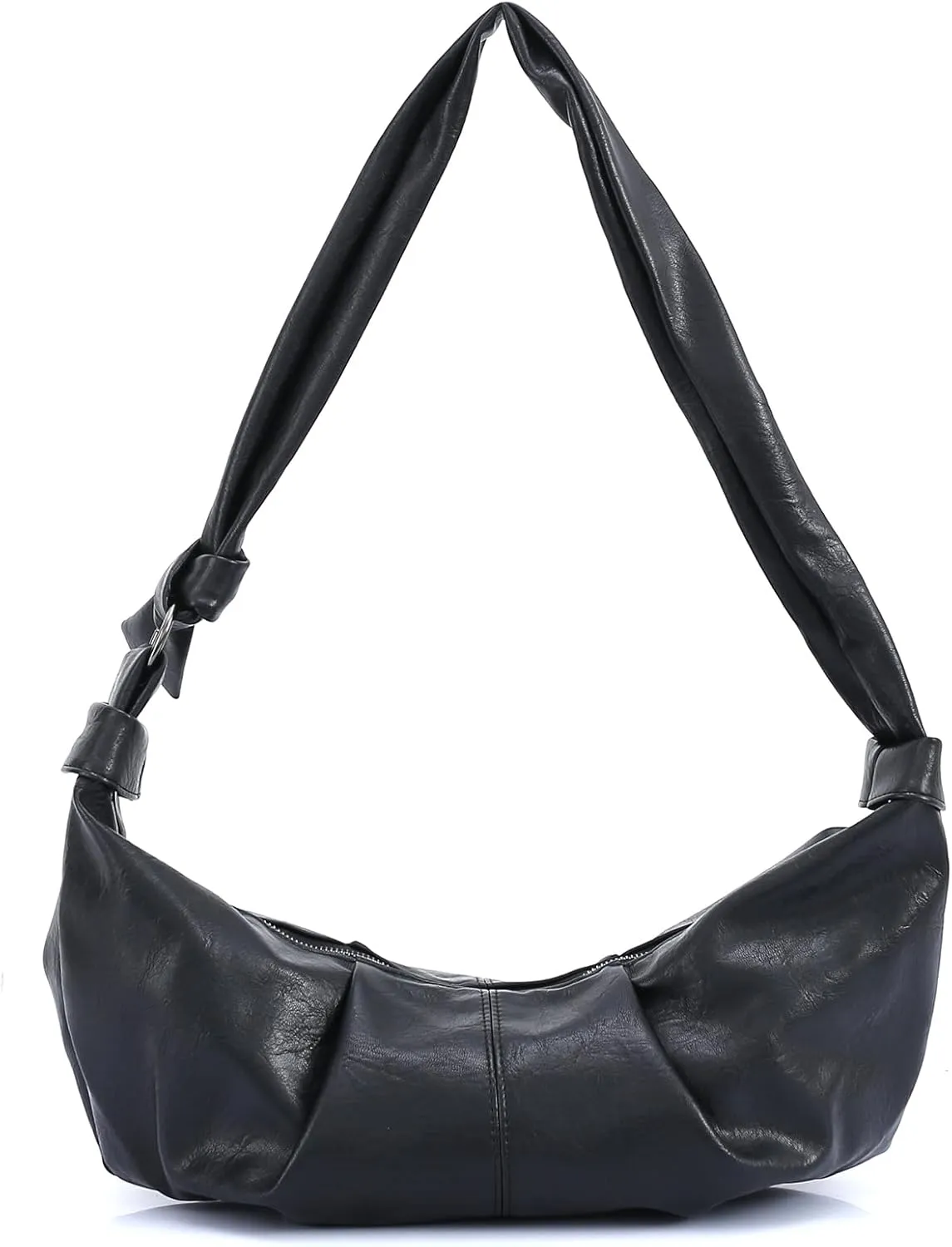 Crossbody Sling Bag for Women, Retro Soft Large Shoulder Handbag Dumpling Purse