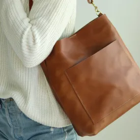 Custom Order for Susan - Leather Day Bag - Tan (Structured)