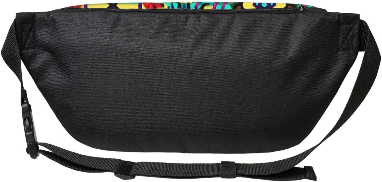 Cute Dachshound Dogs Fanny Pack Crossbody Sling Bag  Zipper Pockets for Travel, Hiking, Cycling, Workouts, and Everyday Use