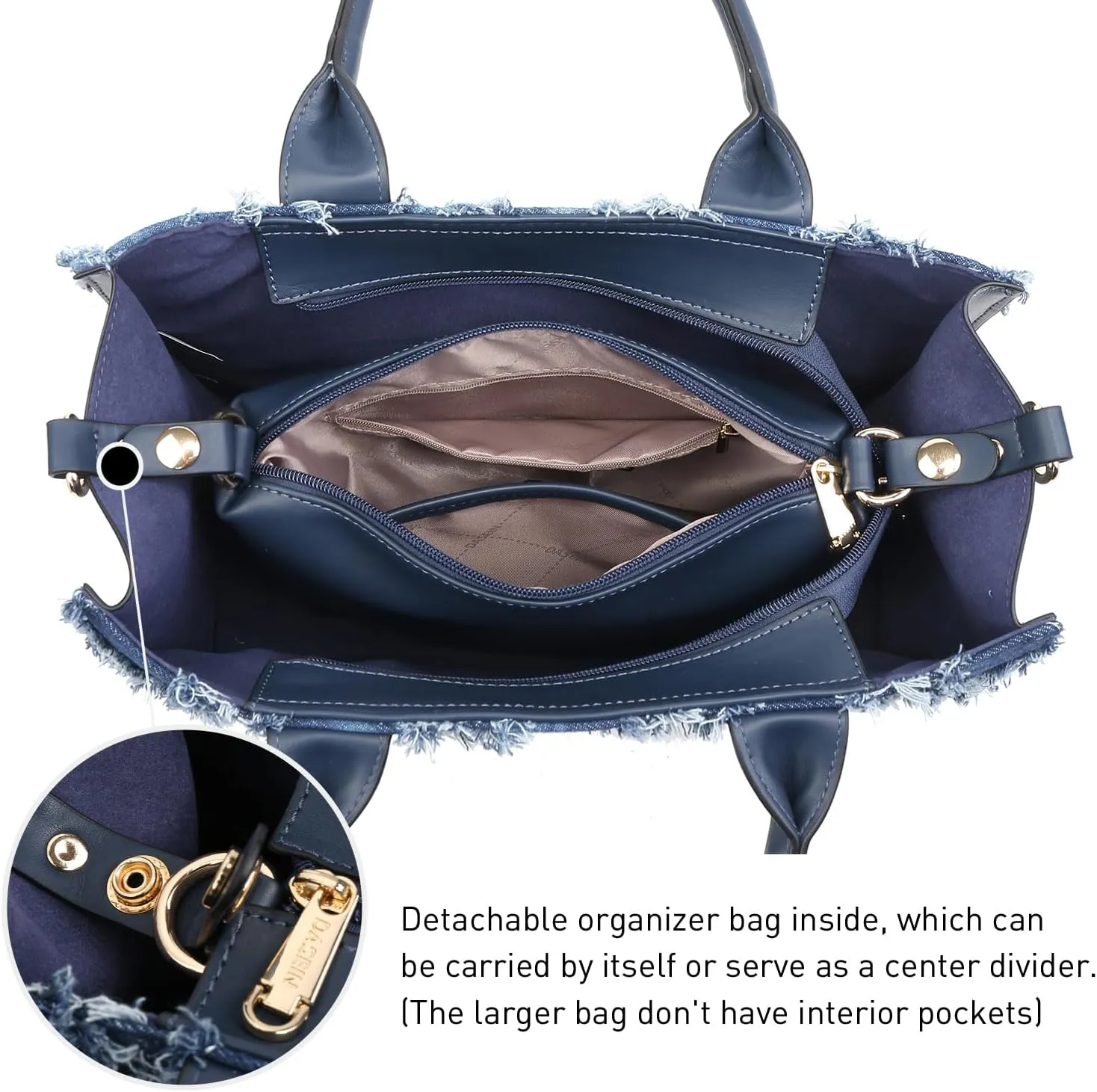 Dasein Purses Handbags for Women Tote Wallet Set Top Handle Satchel Shoulder Hobo Bag 3pcs
