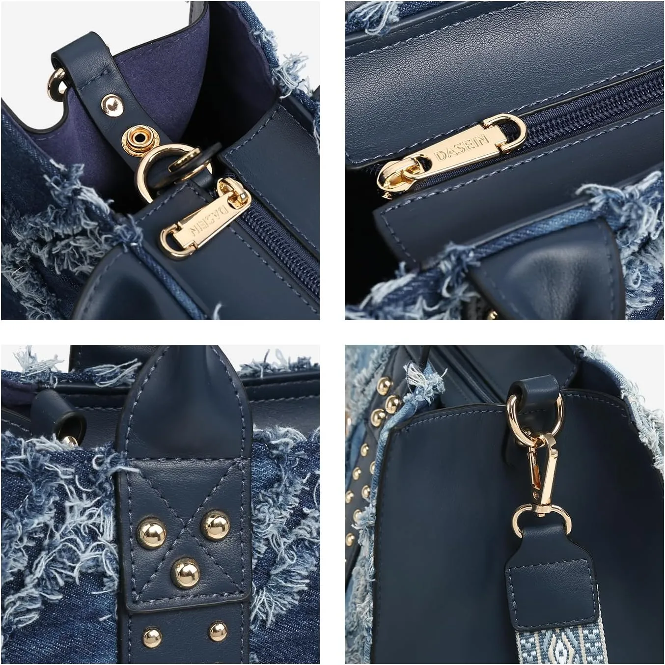 Dasein Purses Handbags for Women Tote Wallet Set Top Handle Satchel Shoulder Hobo Bag 3pcs