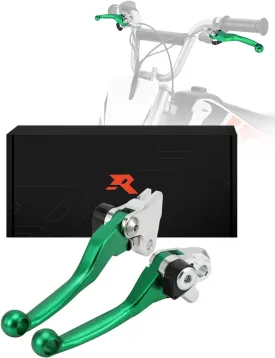 Dirt Bike Foldable Clutch Brake Levers,Forged Pivot Handle Clutch Breakaway Lever for Dirtbike KX250F 2005-2012/KX450F 2006-2012/KX250 2005-2008/KX125 2006-2008