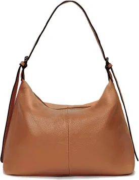 Genuine Leather Purses for Women Hobo Crossbody Bags Casual Shoulder Bag with Adjustable Straps