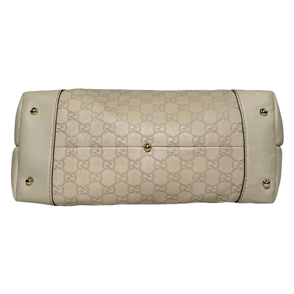 GUCCI Guccissima Tote Bag Cream LHQ288