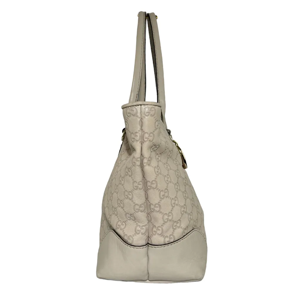 GUCCI Guccissima Tote Bag Cream LHQ288