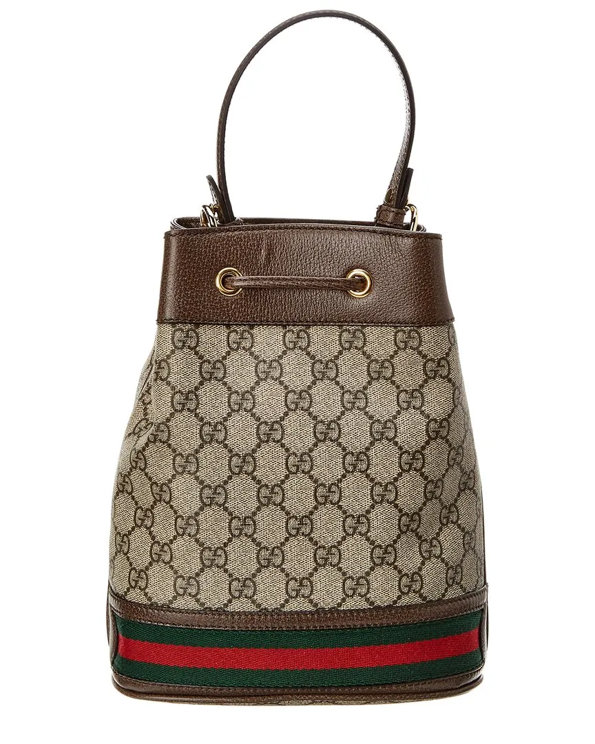 Gucci Ophidia Small GG Supreme Canvas & Leather Bucket Bag