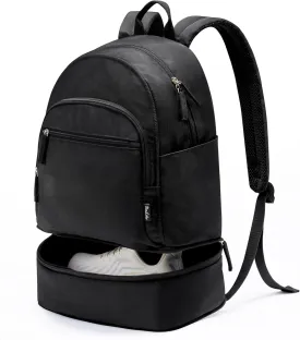 Gym Backpack for Women Small Gym bag with Expandable Shoe Compartment Waterproof Travel Backpack 26L