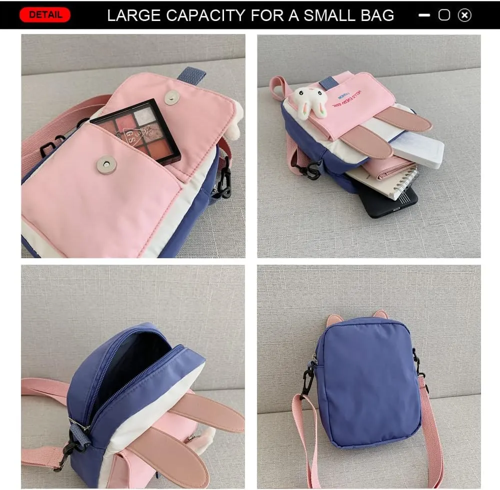 Hiflyer Bunny Bag - Kids Purse for Girls, Toddler Bag with Bunny Purses Design