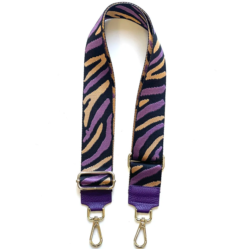 Jacquard Shoulder Strap - Wild Animal Print