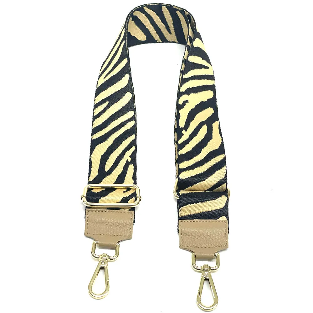 Jacquard Shoulder Strap - Wild Animal Print