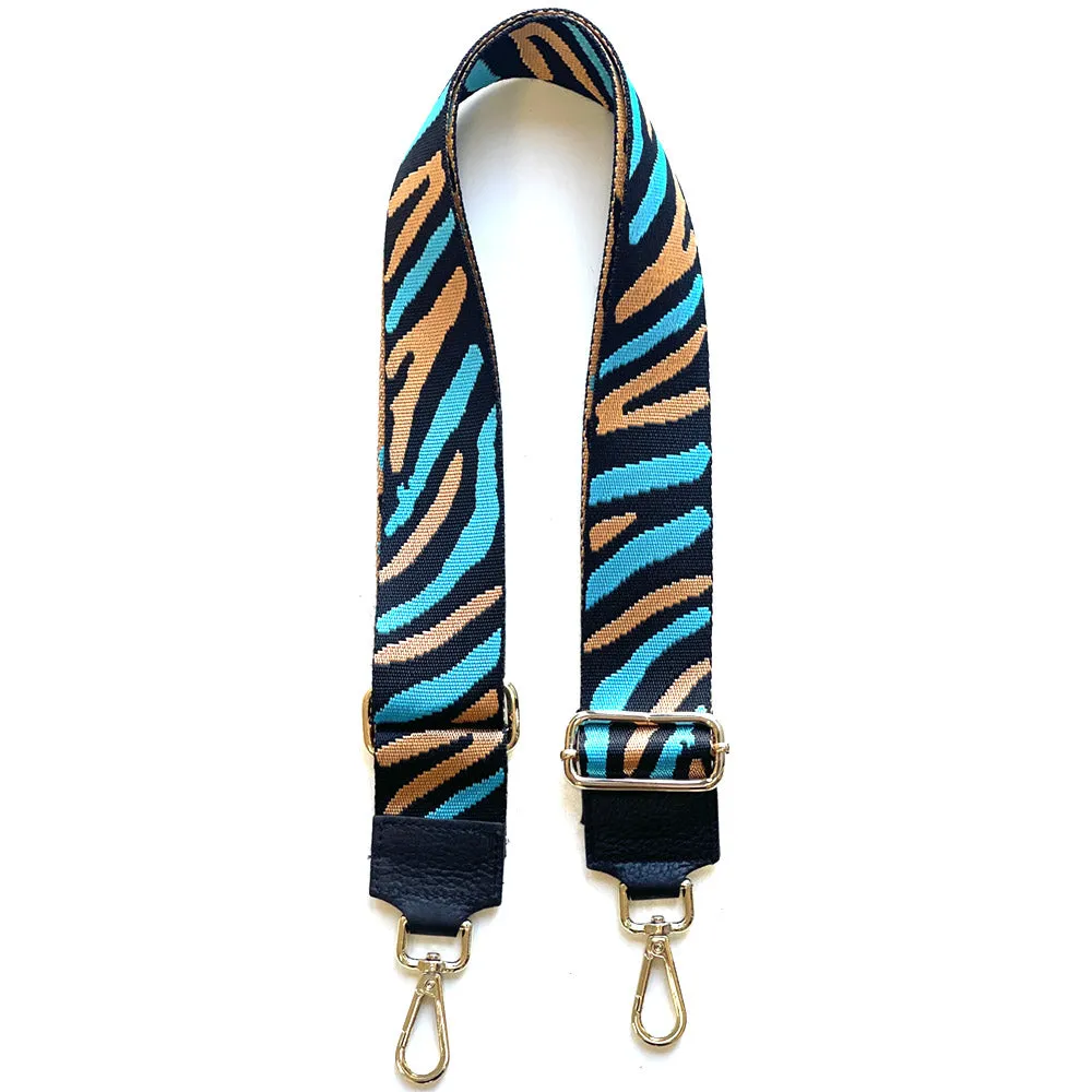 Jacquard Shoulder Strap - Wild Animal Print