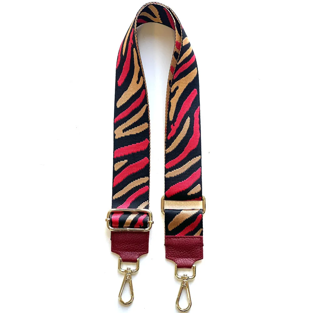 Jacquard Shoulder Strap - Wild Animal Print
