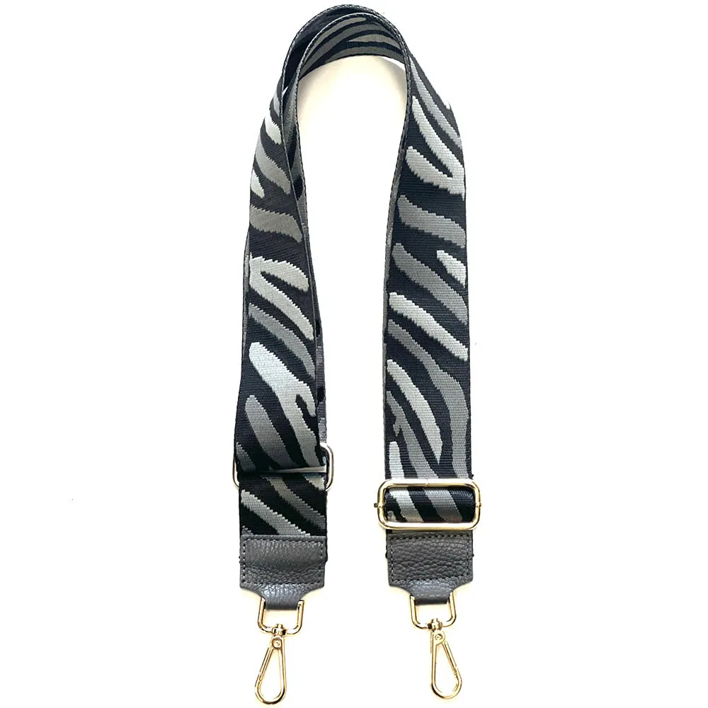 Jacquard Shoulder Strap - Wild Animal Print