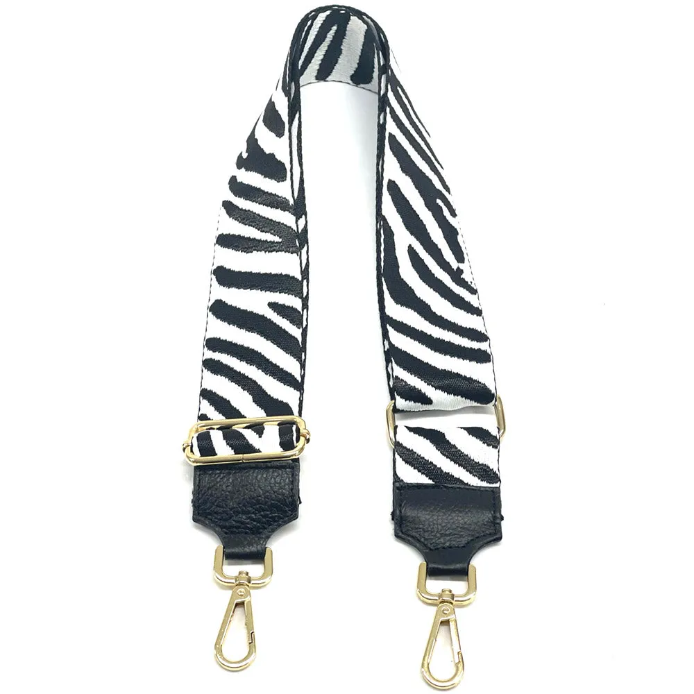 Jacquard Shoulder Strap - Wild Animal Print