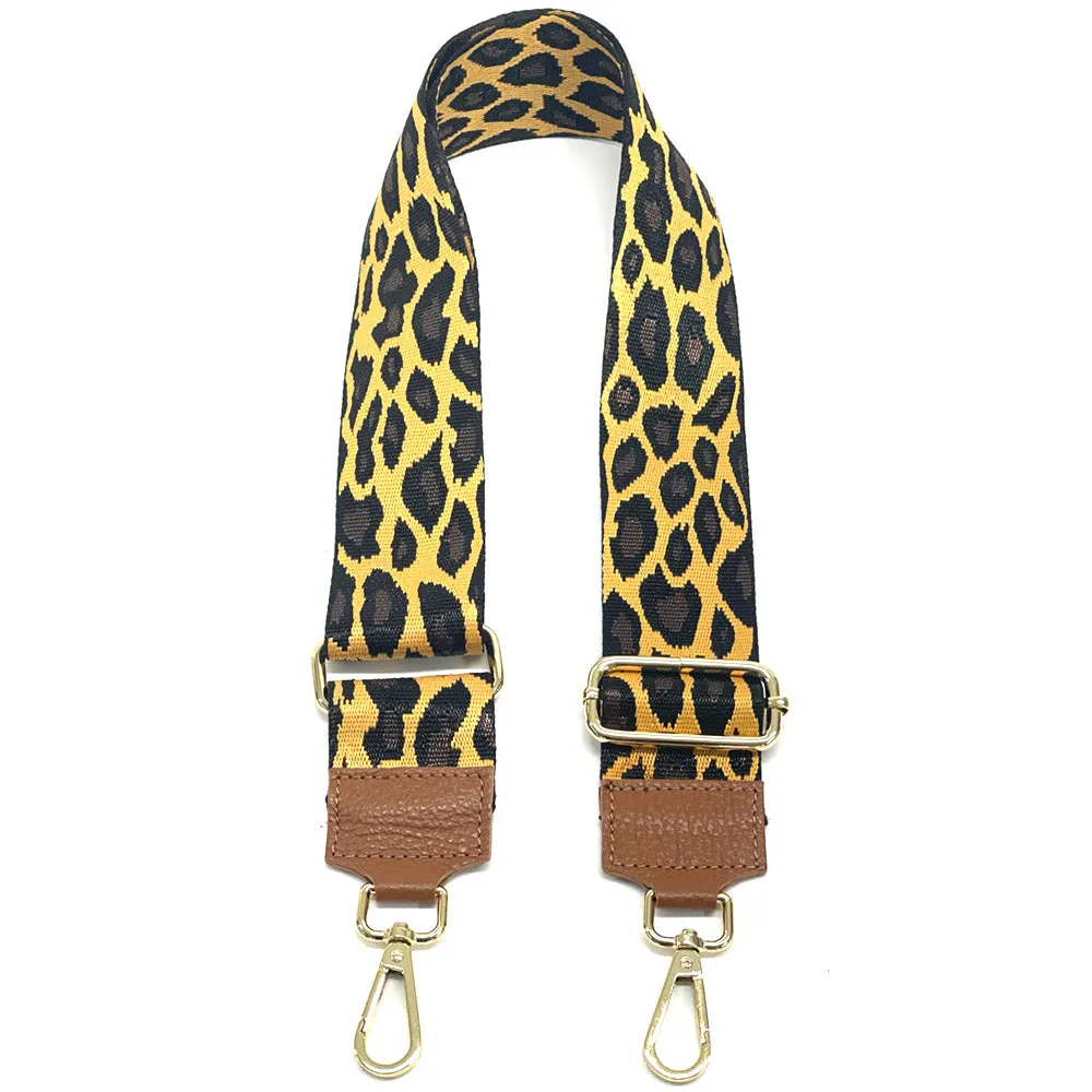 Jacquard Shoulder Strap - Wild Animal Print