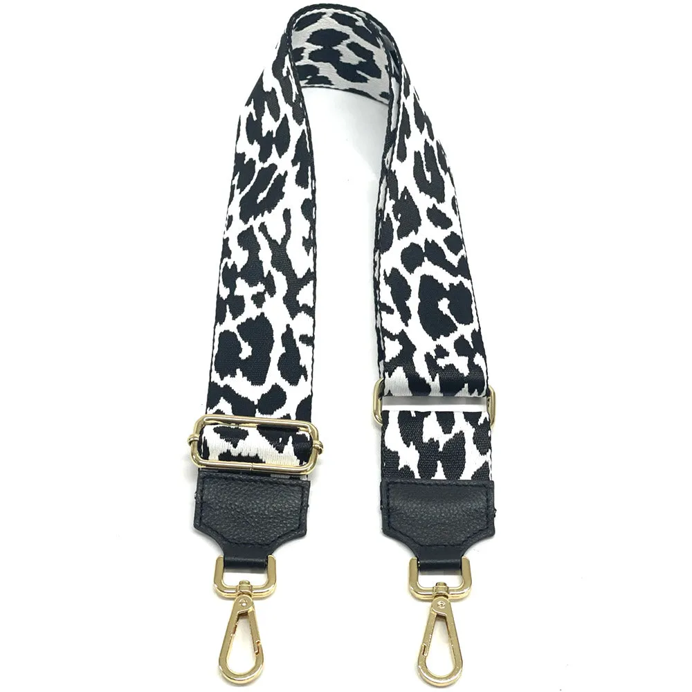 Jacquard Shoulder Strap - Wild Animal Print