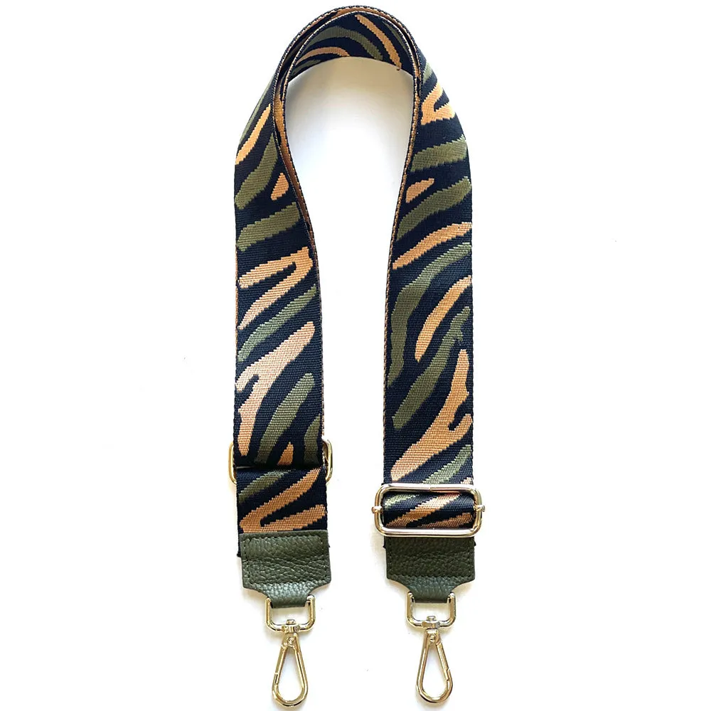 Jacquard Shoulder Strap - Wild Animal Print