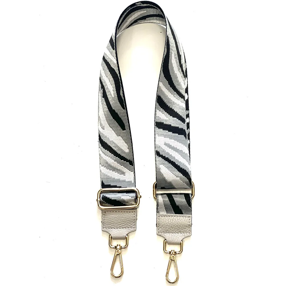 Jacquard Shoulder Strap - Wild Animal Print