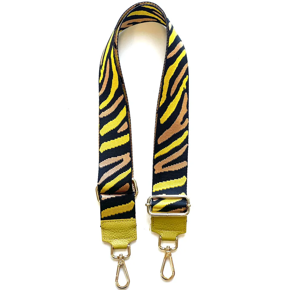 Jacquard Shoulder Strap - Wild Animal Print