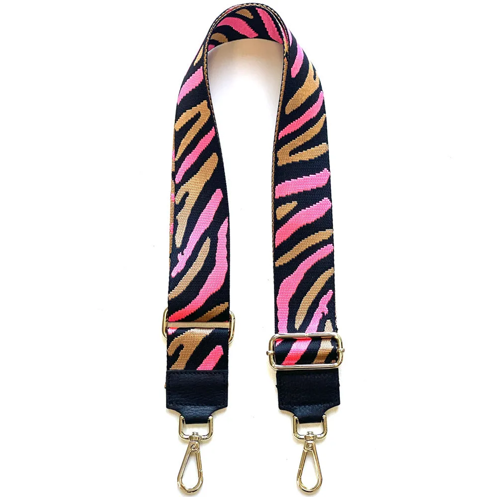 Jacquard Shoulder Strap - Wild Animal Print