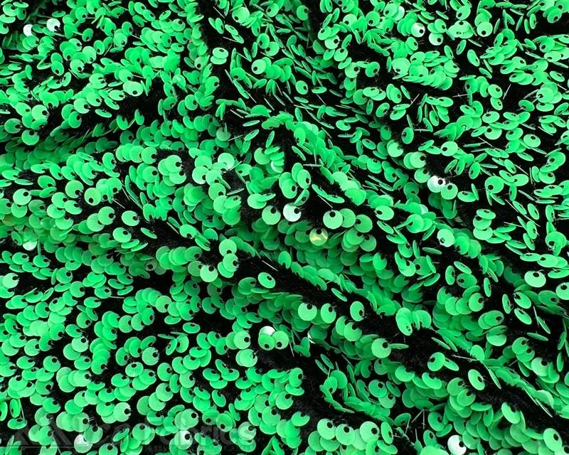 Luxury Stretch Velvet Sequin Fabric All Over Full Sequin