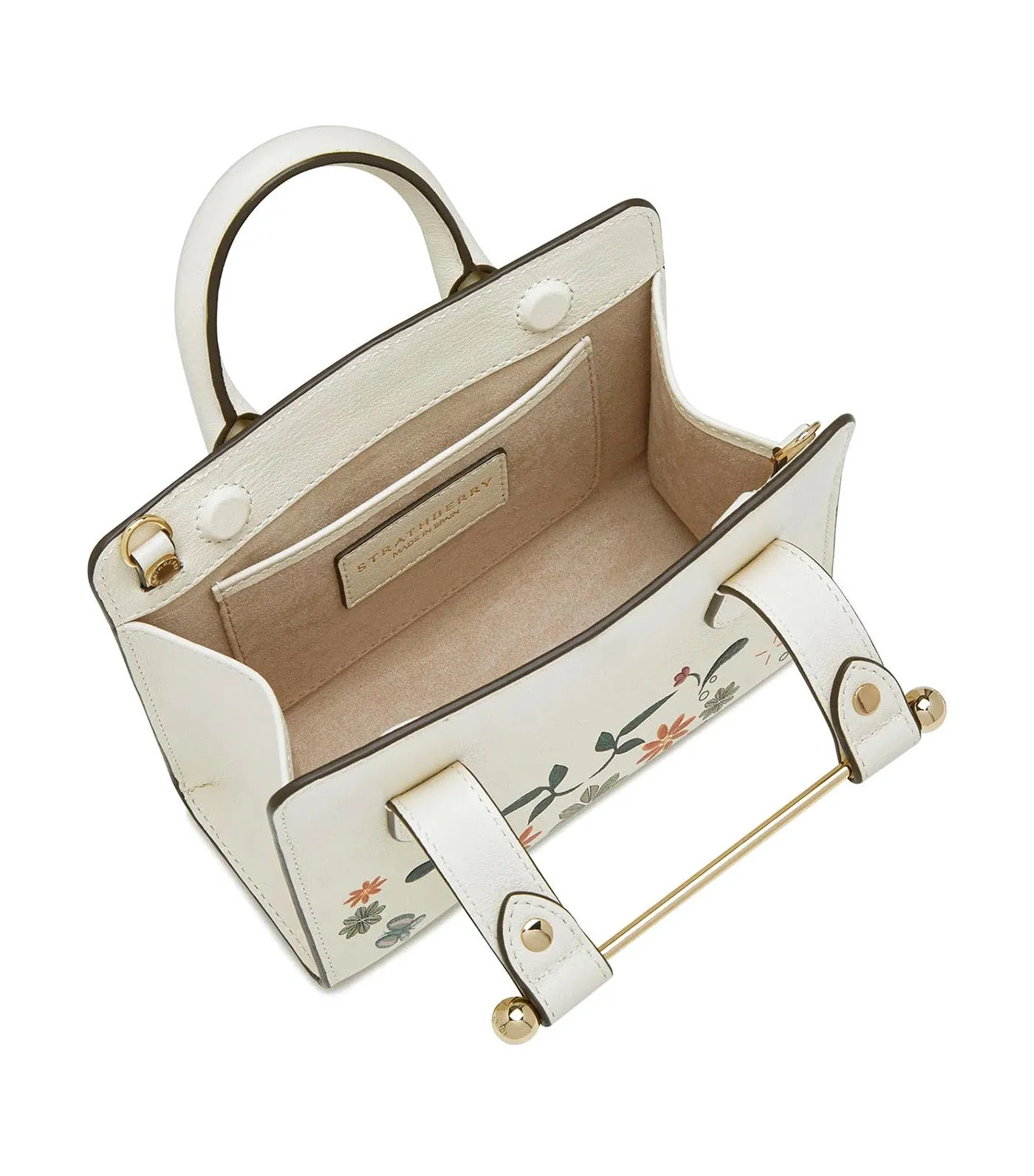Nano Tote Vanilla Bird Print