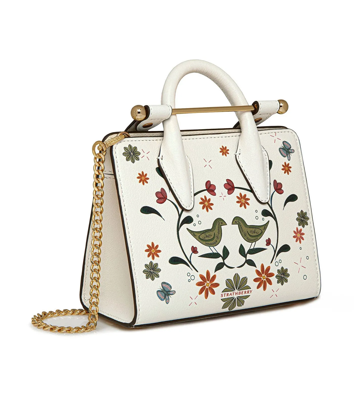 Nano Tote Vanilla Bird Print