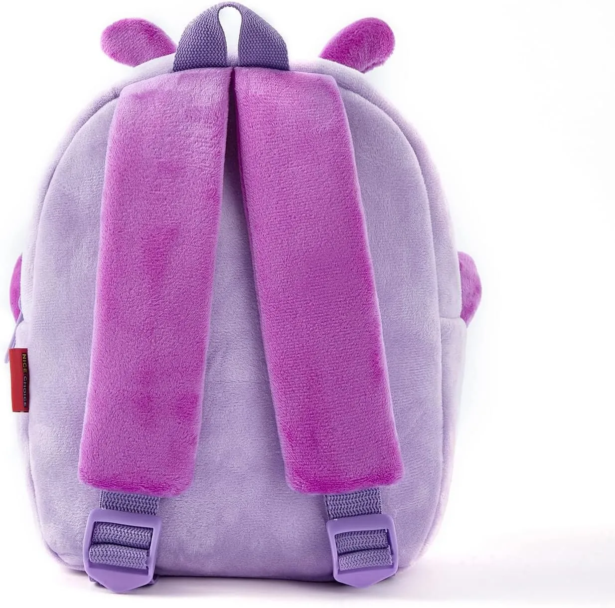 NICE CHOICE Cute Toddler Backpack Toddler Bag Plush Animal Cartoon Mini Travel Bag for Baby Girl Boy 2-6 Years(Purple Butterfly)