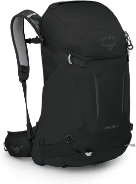Osprey Hikelite 32L Unisex Hiking Backpack, Black, S/M