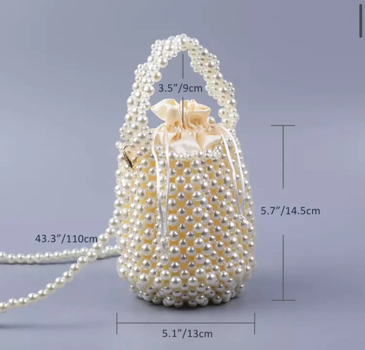 Pearl Bucket Purse