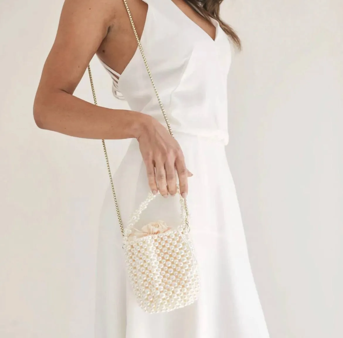 Pearl Bucket Purse