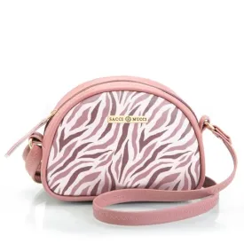 SACCI MUCCI Printed Handcrafted Crossbody Rainbow sling bag, Sling Bag for Women Ladies Single Shoulder Bag - Wave Botanical (Blush)