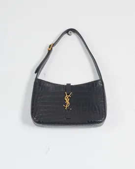 Saint Laurent 'le 5 à 7' croc embossed leather shoulder bag