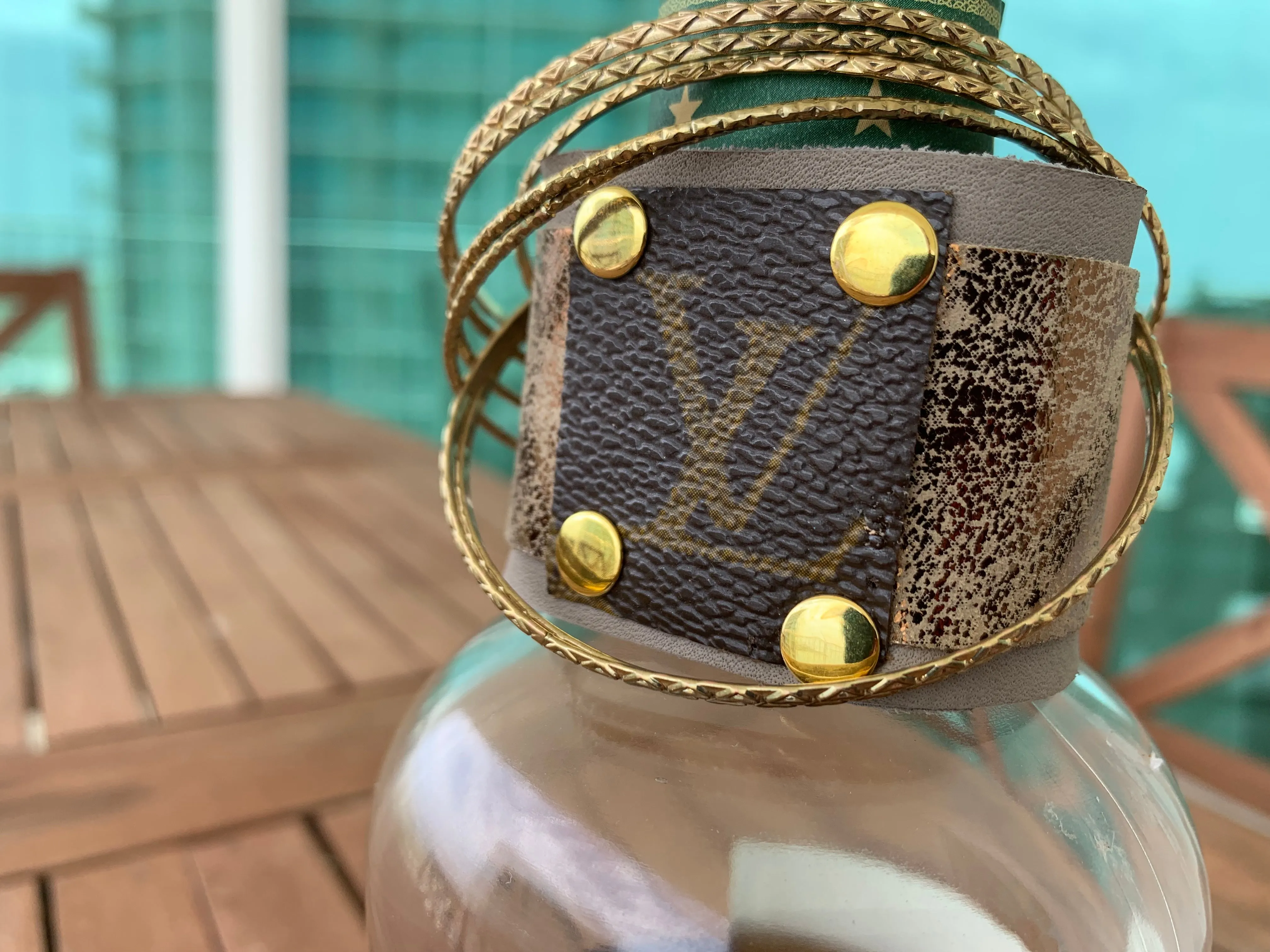 Sand Shaker Leather Cuff