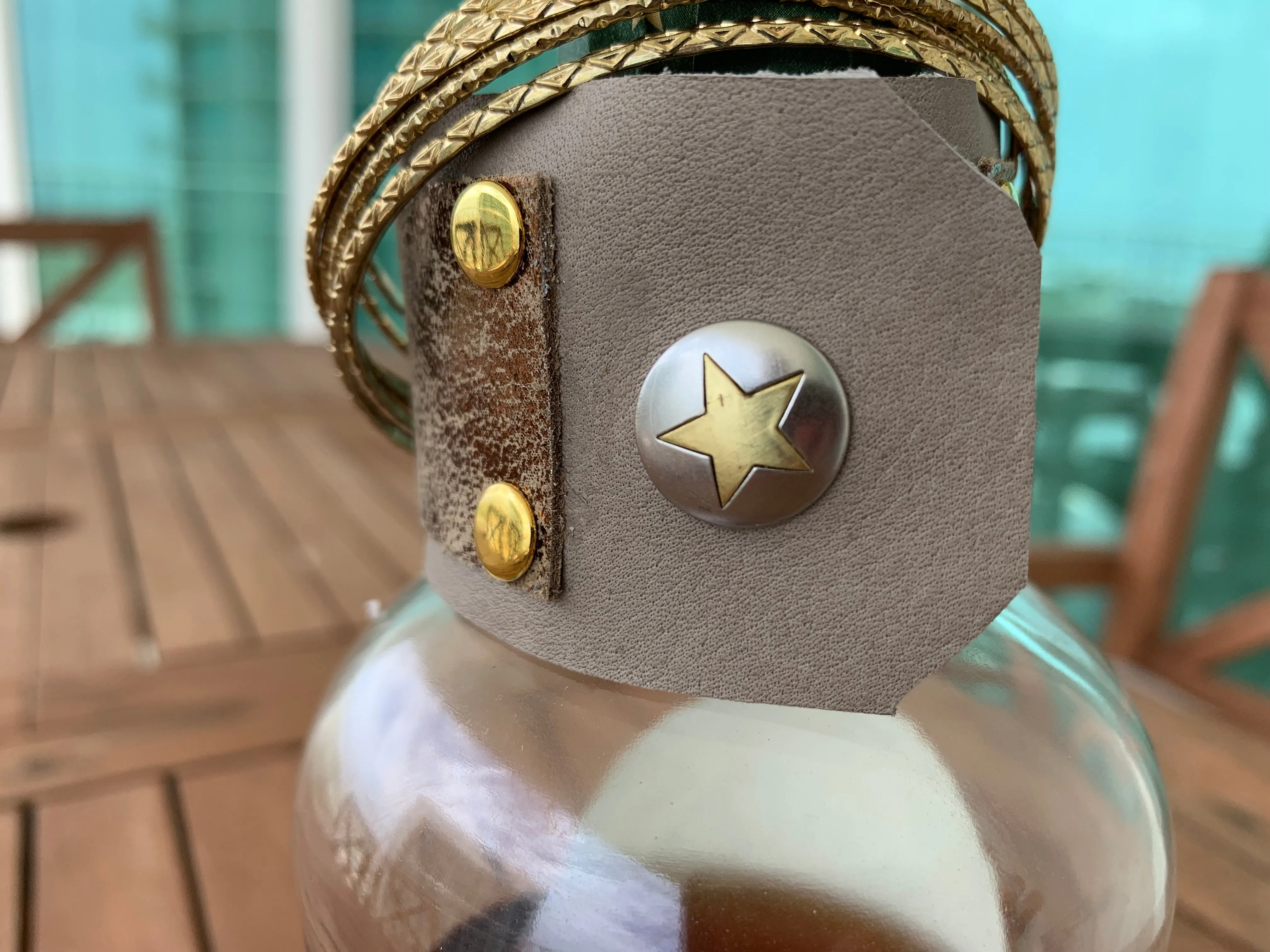 Sand Shaker Leather Cuff