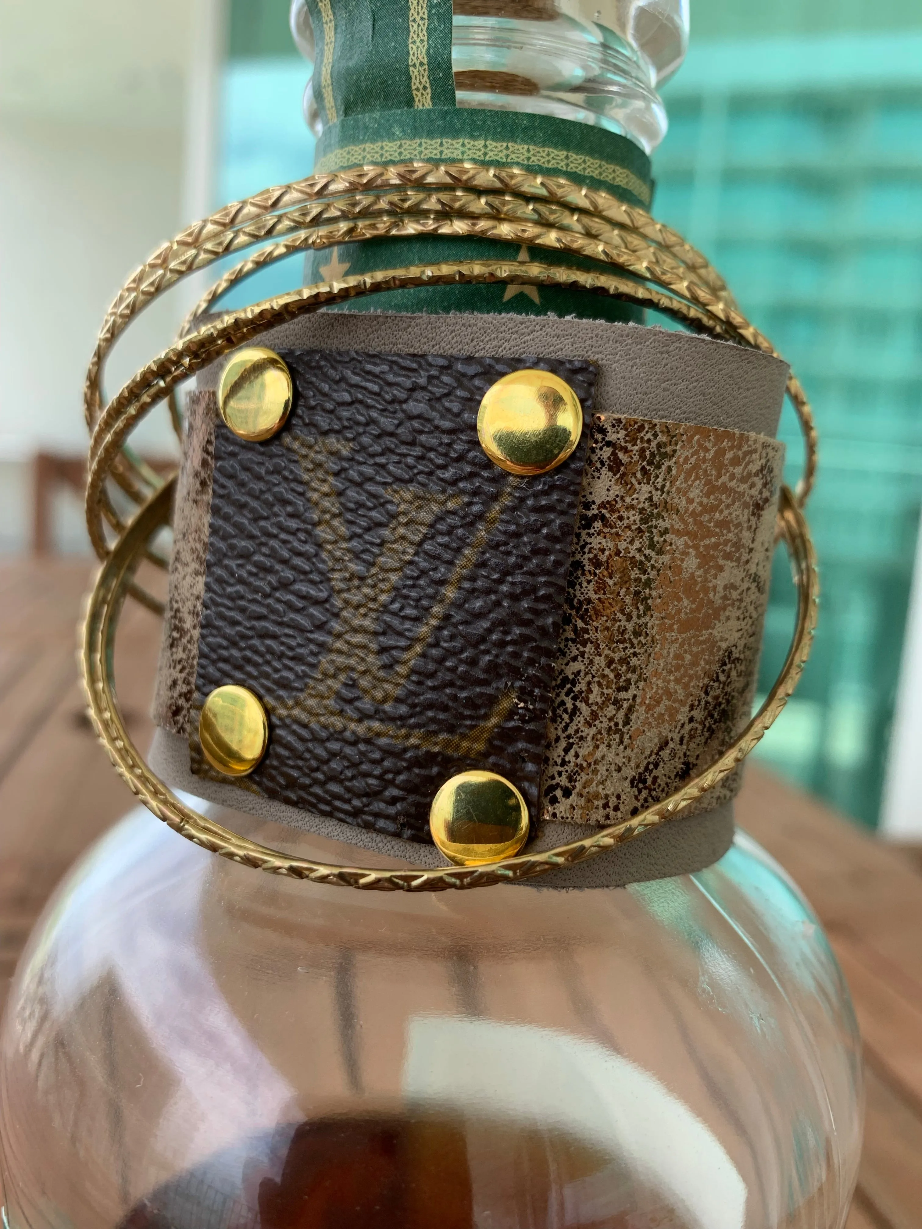 Sand Shaker Leather Cuff