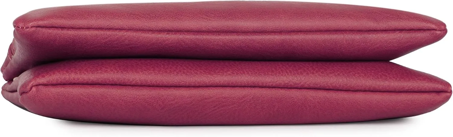 Solene Women's Lightweight Multi Compartment Wristlet Clutch Wallet Crossbody Bag