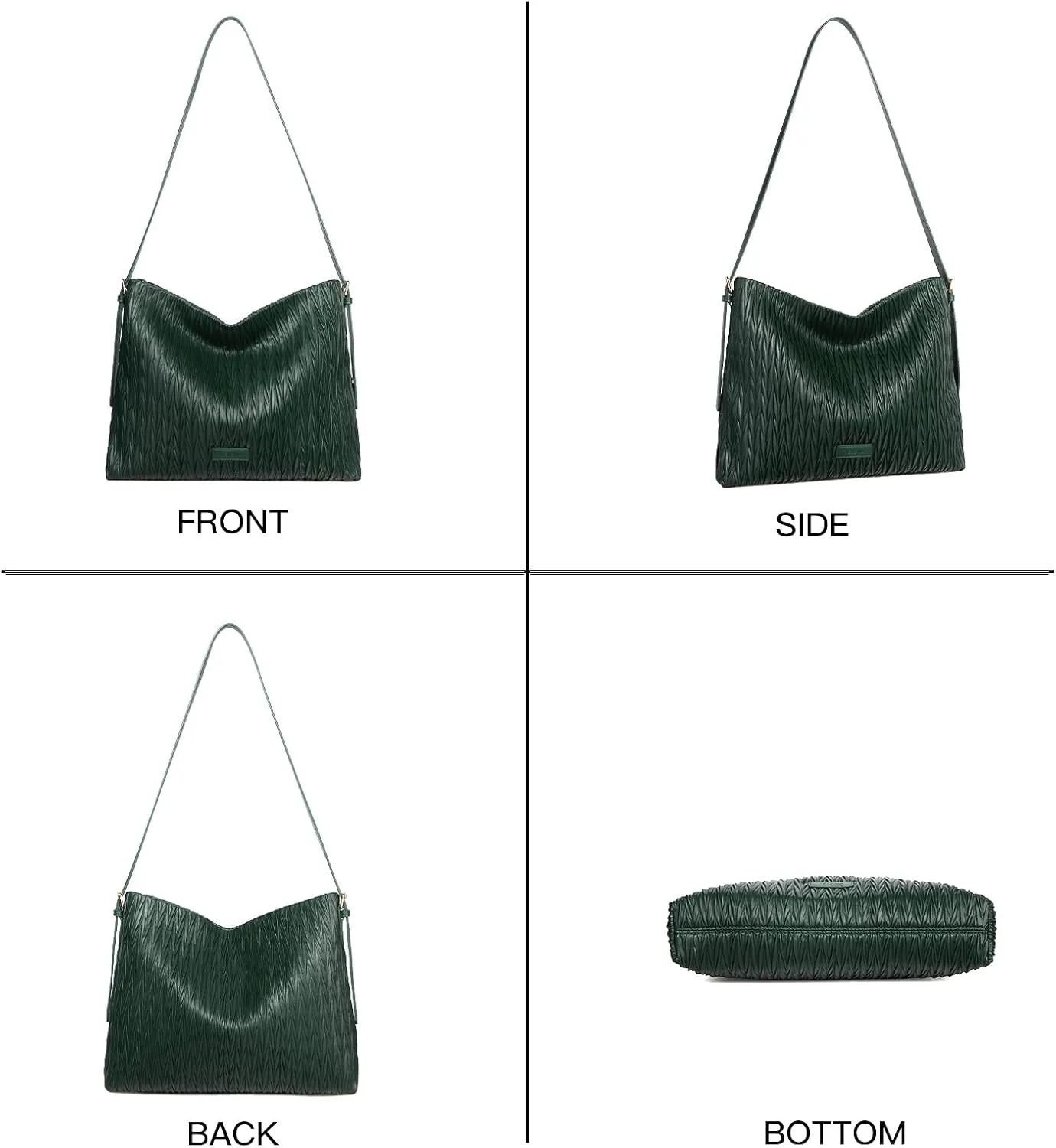 Telena Leather Tote Bag for Women Waterproof Woven Womens Tote Purse and Handbags for Work Travel Shopping